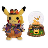 Pikachu Spooky Festival Plush & Eevee Pumpkin Patch Snow Globe Bundle