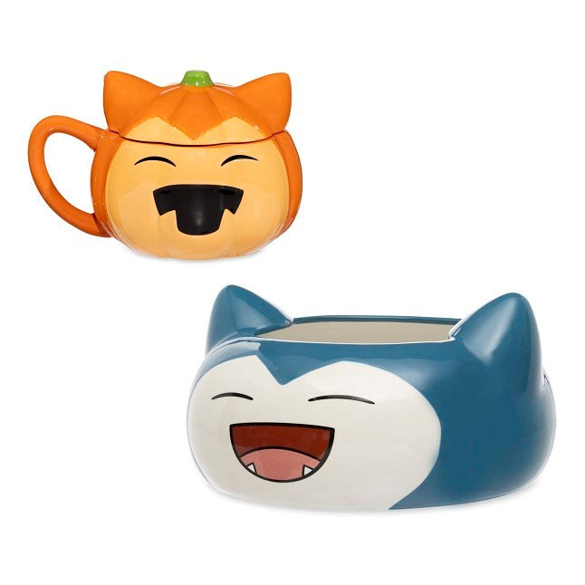 Snorlax Candy Bowl & Pumpkin Snorlax Mug Bundle