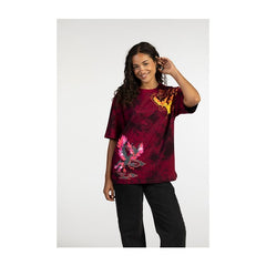 Moltres & Galarian Moltres Red Oversize T-Shirt - Adult