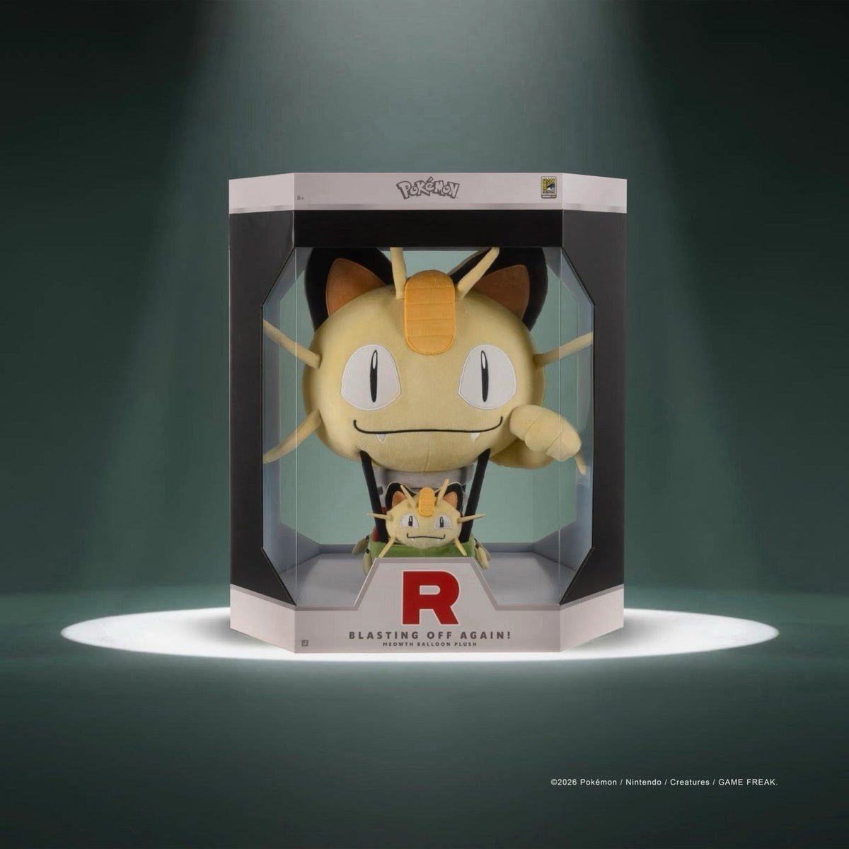 Pokemon SDCC 2026 Jazwares MEOWTH HOT AIR BALLOON Plush Exclusive image 0