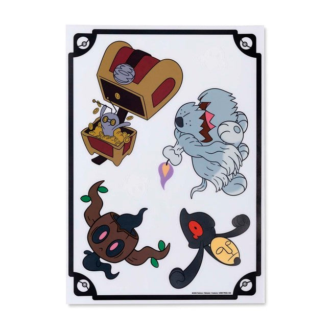 Ghost Types Pokémon Halloween Window Clings (5 Sheets)