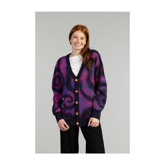 Gengar Purple Knit Cardigan - Adult