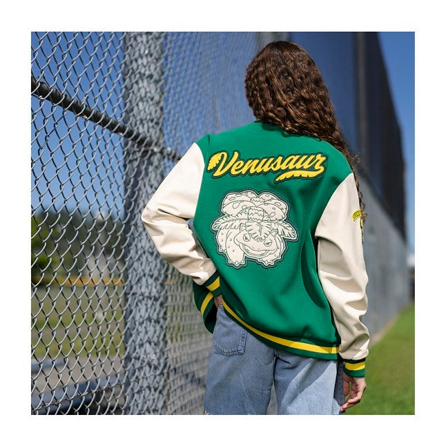 Venusaur Green Baseball Varsity Jacket - Adult