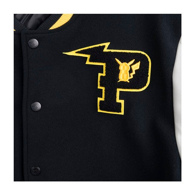 Pikachu Yellow Baseball Varsity Jacket - Adult