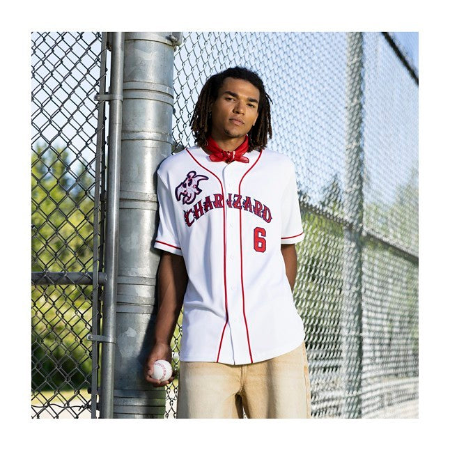 Charizard Red Baseball Jersey - Adult