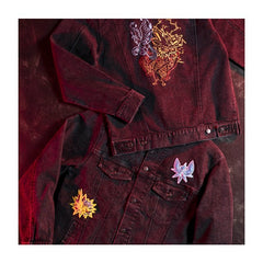 Articuno, Zapdos & Moltres Black Denim Jacket - Adult