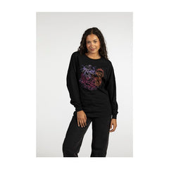 Galarian Articuno, Galarian Zapdos & Galarian Moltres Black Oversize Long-Sleeve T-Shirt - Women