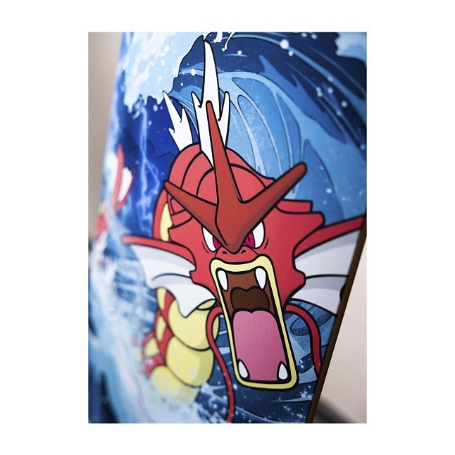 Pokémon Center × Bear Walker: Shiny Gyarados Skateboard Deck