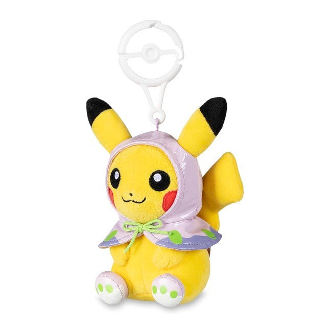 Pikachu Rain or Shine Plush Key Chain