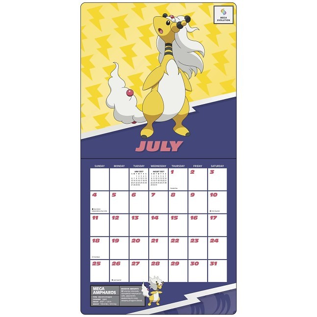 Pokémon 2027 Wall Calendar