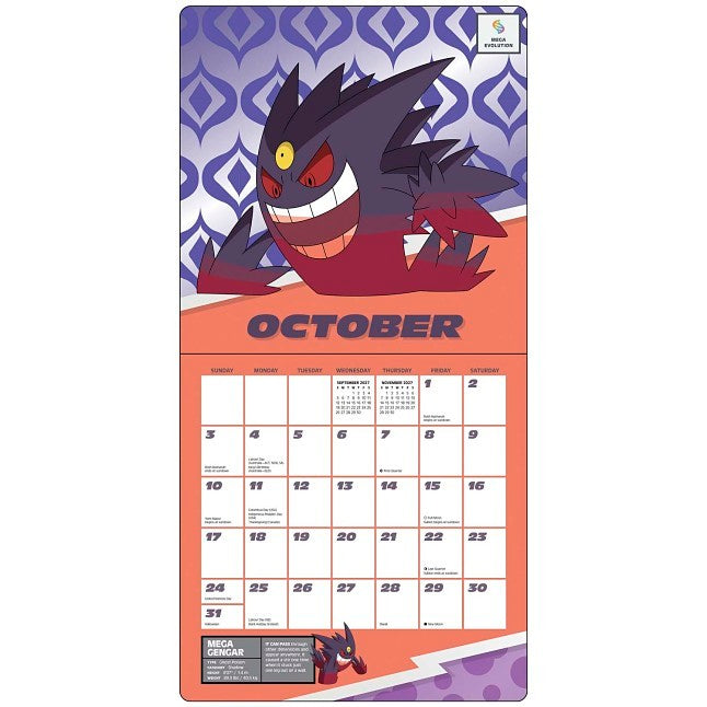 Pokémon 2027 Wall Calendar