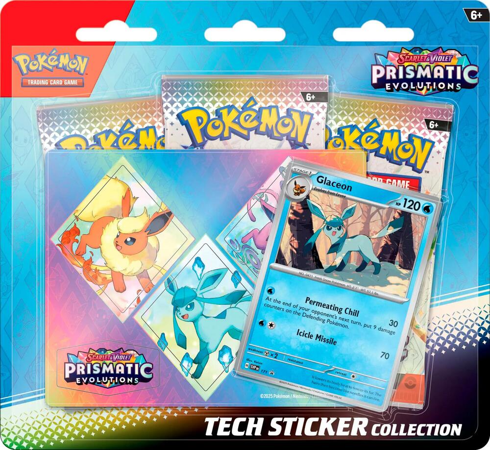 2025 Pokemon Prismatic Evolutions Tech Sticker Collection SV
