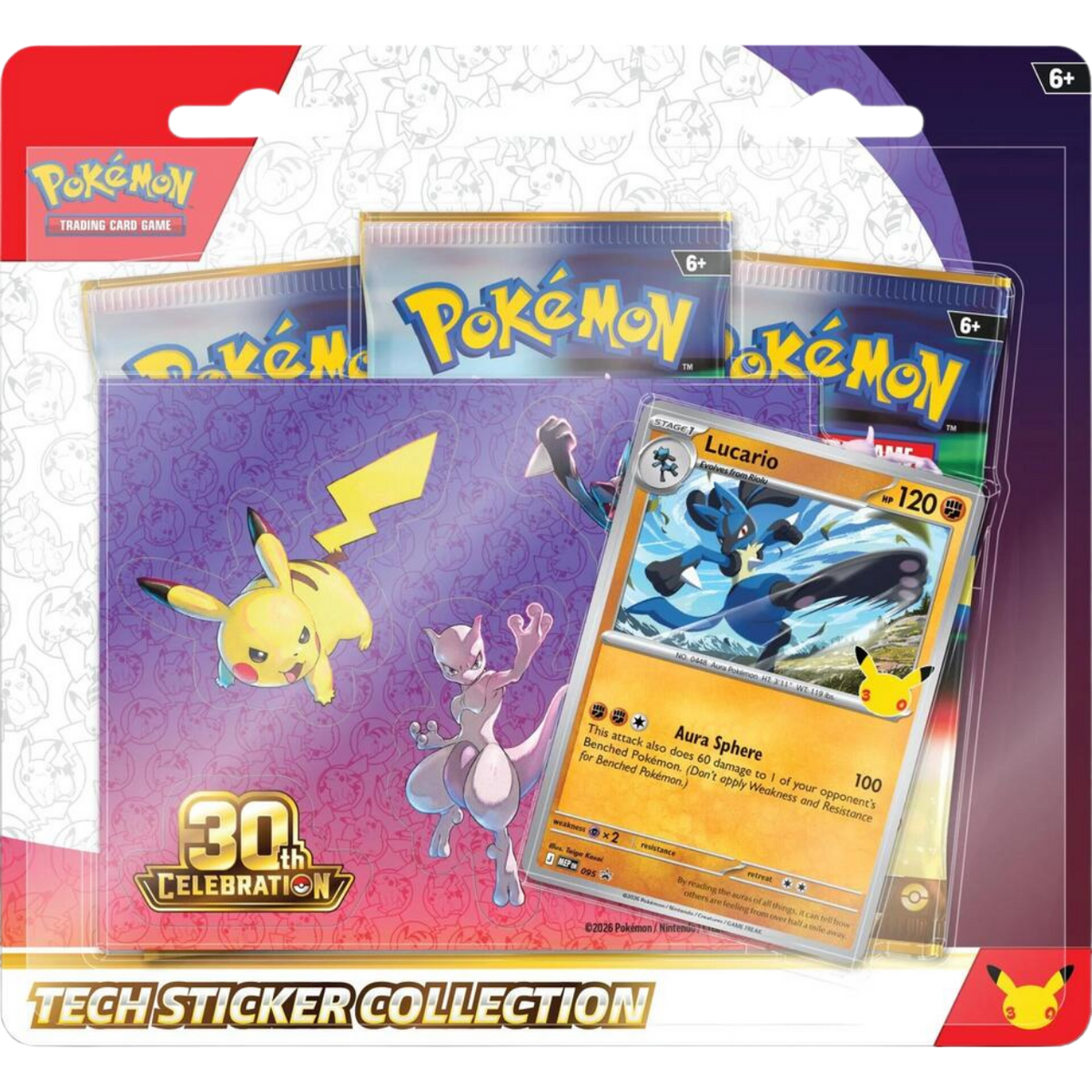 Pokemon 30th Celebration - Tech Sticker Collection