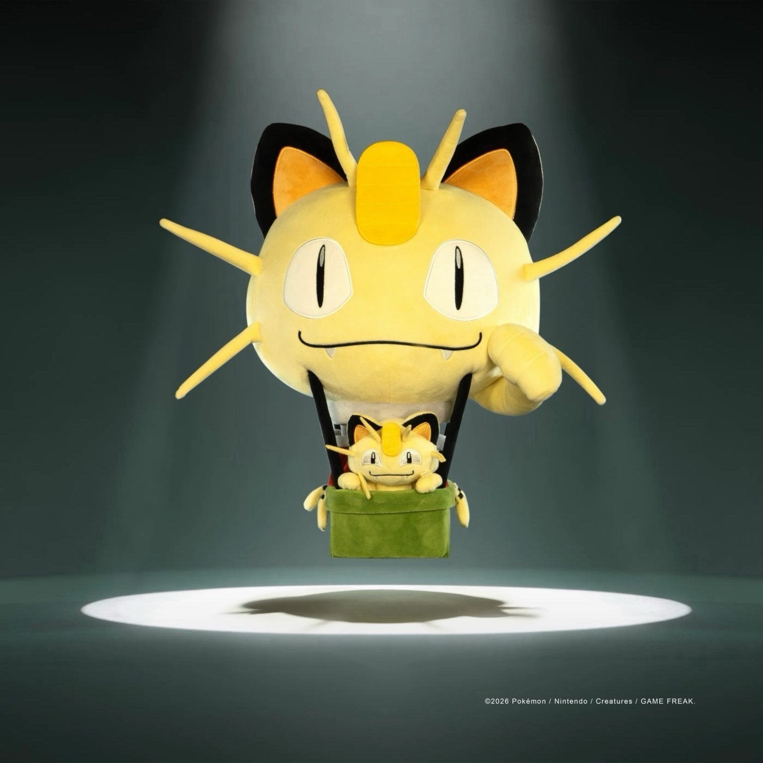 Pokemon SDCC 2026 Jazwares MEOWTH HOT AIR BALLOON Plush Exclusive image 1