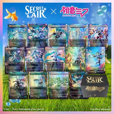 Magic the Gathering Secret Lair Hatsune Miku Commander Deck image 1