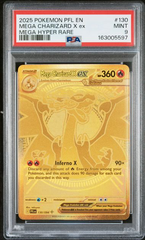 Mega Charizard X ex 130/094 - Phantasmal Flames - 2025 Pokemon - PSA 9